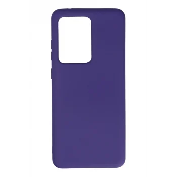 Mey İthalat®  Samsung Galaxy S20 Ultra Kılıf Nano içi Kadife Silikon - Mor