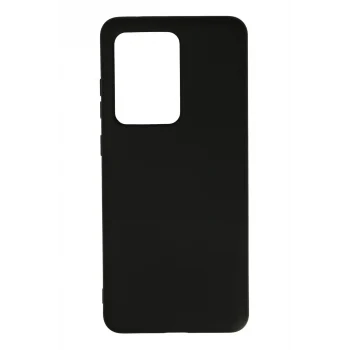 Mey İthalat®  Samsung Galaxy S20 Ultra Kılıf Nano içi Kadife Silikon - Siyah