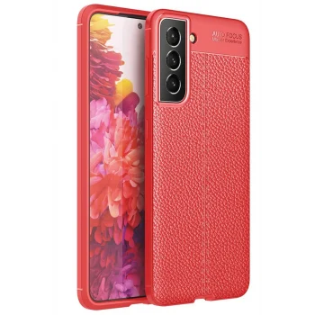 Mey İthalat®  Samsung Galaxy S21 FE Kılıf Auto Focus Kapak - Kırmızı