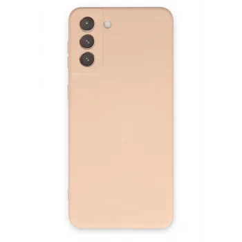 Mey İthalat®  Samsung Galaxy S21 Kılıf Nano içi Kadife Silikon - Pudra