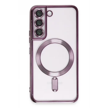 Mey İthalat®  Samsung Galaxy S22 Kılıf Kross Magneticsafe Kapak - Mor
