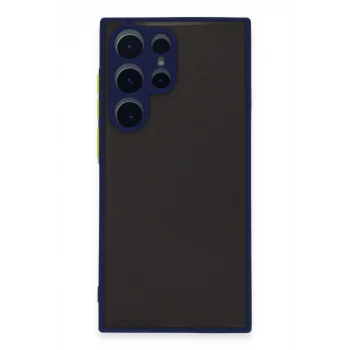 Mey İthalat®  Samsung Galaxy S22 Ultra Kılıf Montreal Silikon Kapak - Lacivert