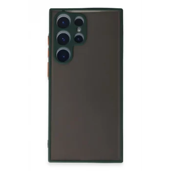 Mey İthalat®  Samsung Galaxy S22 Ultra Kılıf Montreal Silikon Kapak - Yeşil