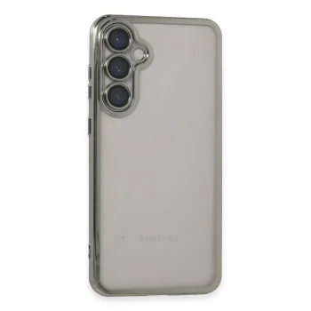 Mey İthalat®  Samsung Galaxy S23 FE Kılıf  Lensli Silikon - Gümüş