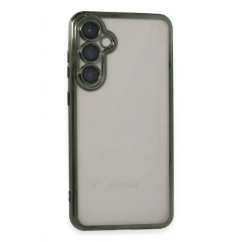 Mey İthalat®  Samsung Galaxy S23 FE Kılıf  Lensli Silikon - Yeşil