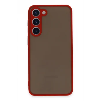 Mey İthalat®  Samsung Galaxy S23 Plus Kılıf Montreal Silikon Kapak - Kırmızı