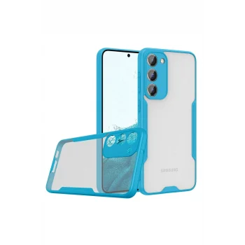 Mey İthalat®  Samsung Galaxy S23 Plus Kılıf Platin Silikon - Mavi