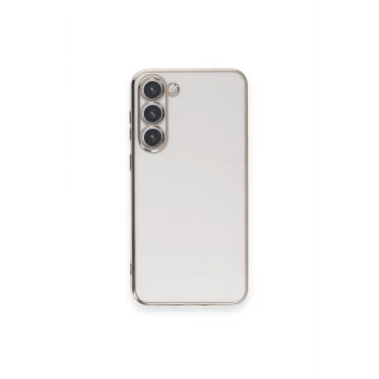 Mey İthalat®  Samsung Galaxy S23 Plus Kılıf Volet Silikon - Beyaz