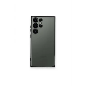 Mey İthalat®  Samsung Galaxy S23 Ultra Kılıf  Lensli Silikon - Siyah