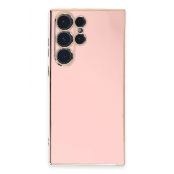 Mey İthalat®  Samsung Galaxy S23 Ultra Kılıf Volet Silikon - Pembe