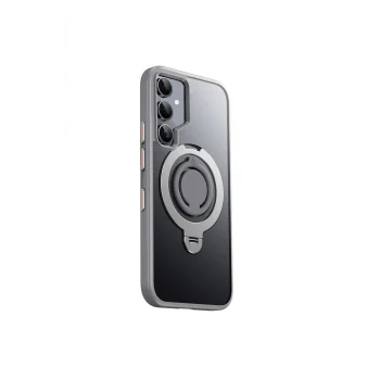 Mey İthalat®  Samsung Galaxy S24 Avatar 360 Dönen Magsafe Kapak - Titan Gri