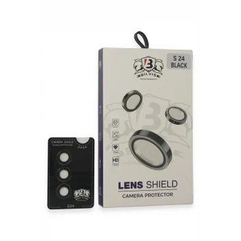 Mey İthalat®  Samsung Galaxy S24 Bilvis Titan Kamera Lens - Siyah