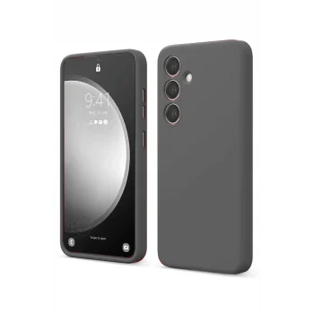 Mey İthalat®  Samsung Galaxy S24 FE Kılıf First Silikon - Gri