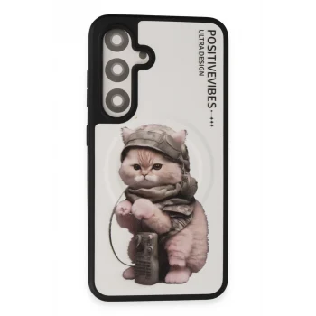 Mey İthalat®  Samsung Galaxy S24 Fun Magsafe Kapak - Beyaz