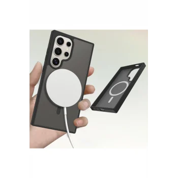 Mey İthalat®  Samsung Galaxy S24 Ultra Jota Magsafe Kapak - Titan Gri