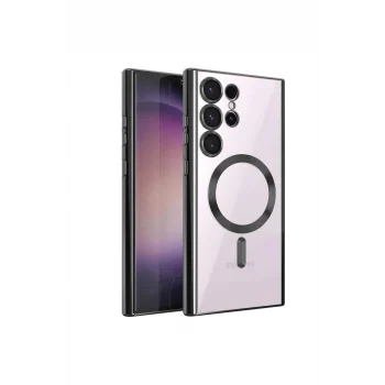 Mey İthalat®  Samsung Galaxy S24 Ultra Kılıf Kross Magneticsafe Kapak - Siyah