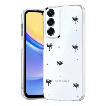 Mey İthalat®  Samsung Galaxy S25 Fiyonk Desenli Kapak - Desen 1
