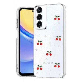 Mey İthalat®  Samsung Galaxy S25 Fiyonk Desenli Kapak - Desen 9