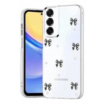 Mey İthalat®  Samsung Galaxy S25 Plus Fiyonk Desenli Kapak - Desen 8