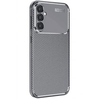 Mey İthalat®  Samsung Galaxy S25 Plus Kılıf Auto Focus Karbon Kapak - Gri