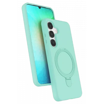 Mey İthalat®  Samsung Galaxy S25 Regal Magsafe Standlı Kapak - Su Yeşili