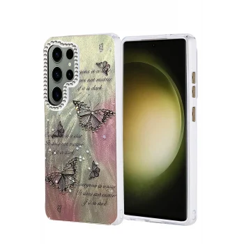 Mey İthalat®  Samsung Galaxy S25 Ultra Kılıf Blade Aynalı Desenli Kapak - Desen 6