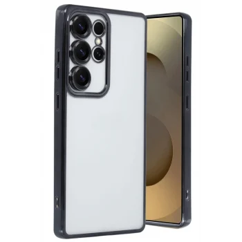 Mey İthalat®  Samsung Galaxy S25 Ultra Kılıf  Lensli Silikon - Siyah