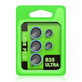 Mey İthalat®  Samsung Galaxy S25 Ultra Raze Metal Kamera Lens - Mavi