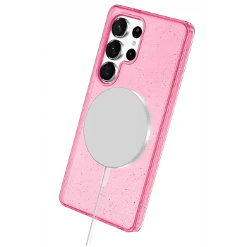 Mey İthalat® Samsung Galaxy S25 Ultra Star Magsafe Kapak - Pembe