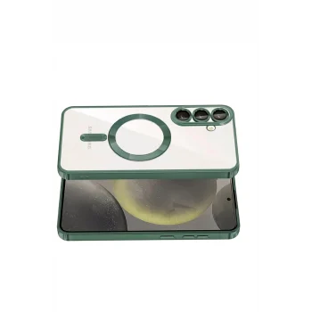 Mey İthalat®  Samsung Galaxy S26 Kross Magneticsafe Kapak - Koyu Yeşil