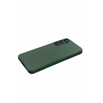Mey İthalat®  Samsung Galaxy S26 Nano içi Kadife Silikon - Koyu Yeşil