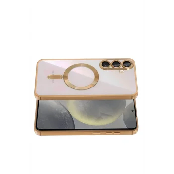 Mey İthalat®  Samsung Galaxy S26 Plus Kross Magneticsafe Kapak - Çöl Titanyum