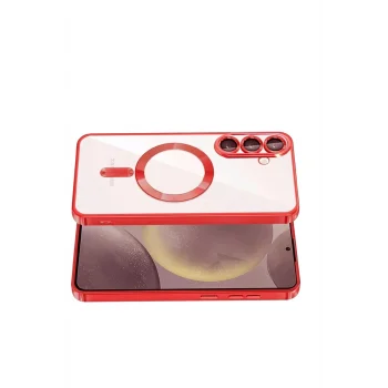 Mey İthalat®  Samsung Galaxy S26 Plus Kross Magneticsafe Kapak - Kırmızı