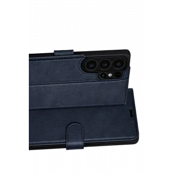 Mey İthalat®  Samsung Galaxy S26 Ultra Trend S Plus Kapaklı Kılıf - Lacivert