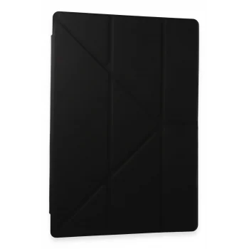 Mey İthalat®  Samsung Galaxy Tab A9 Kılıf Kalemlikli Mars Tablet Kılıfı - Siyah