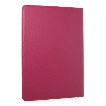 Mey İthalat®  Samsung Galaxy X610 Tab S9 FE Plus 12.4 Kılıf 360 Tablet Deri Kılıf - Pembe