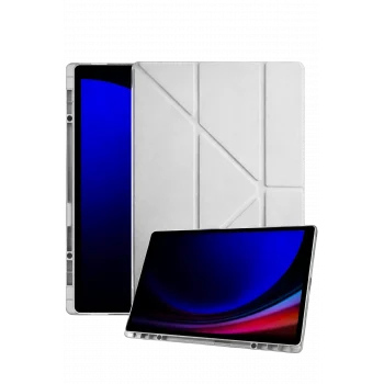 Mey İthalat®  Samsung Galaxy X730 Tab S11 Kalemlikli Mars Tablet Kılıfı - Gri