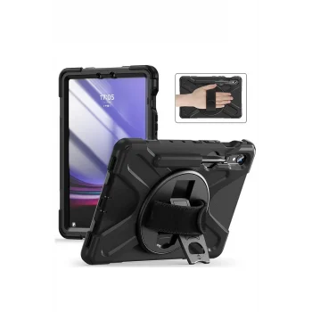Mey İthalat®  Samsung Galaxy X730 Tab S11 Kılıf Amazing Tablet Kapak - Siyah