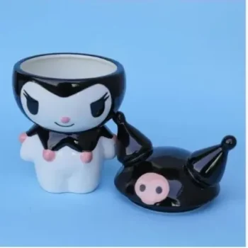Mey İthalat® Sanrio Kuromi Kapaklı Kupa