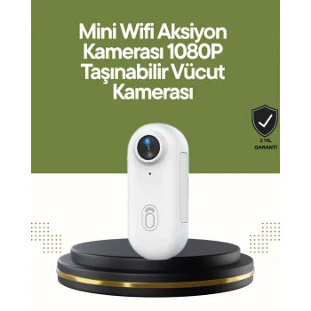 Mey İthalat® Şarj Edilebilir Uzun Ömürlü Mini Spor Kamera Full HD