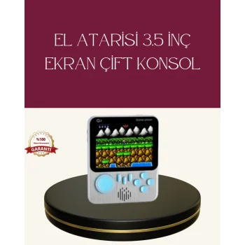 Mey İthalat® Şarjlı 3.5 İnç Retro Oyun Konsolu