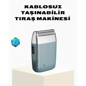 Mey İthalat® Şarjlı Kuru Kullanım Tıraş Makinesi – Kablosuz, Taşınabilir