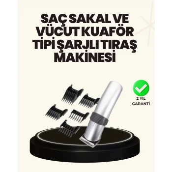 Mey İthalat® Şarjlı ve Kablosuz Tıraş Makinesi – Her Yerde Rahat Kullanım