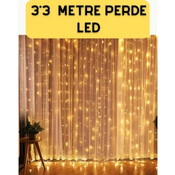 Mey İthalat® Şelale Tasarımlı Perde LED – Düğün ve Özel Gün Işıkları