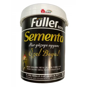 Mey İthalat® Sementa Özel Su Bazlı Saf Akrilik Boya 1 Litre Beyaz
