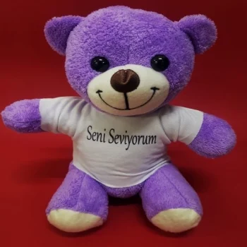 Mey İthalat® Seni Seviyorum Tişörtlü Peluş Ayı