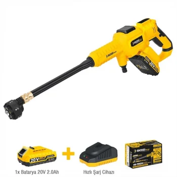 Mey İthalat® Sgs 5410 Akülü Basınçlı Oto Araba Bahçe Yıkama Tabancası Seti 30 Bar