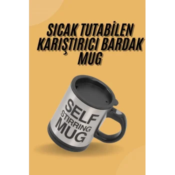 Mey İthalat® Sıcak Tutan Termos Bardak Kendi Kendini Karıştıran Mikser Kupa