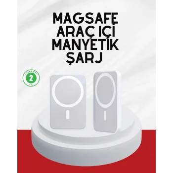 Mey İthalat® Şık Tasarımlı MagSafe Araç Telefon Tutucu Type-C Girişli