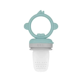 Mey İthalat®   Silikon Püre Meyve Sebze Emziği Aqua Green / Powder Grey